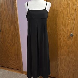 Who What Wear Elegant Black Spaghetti Strap Dress size small.